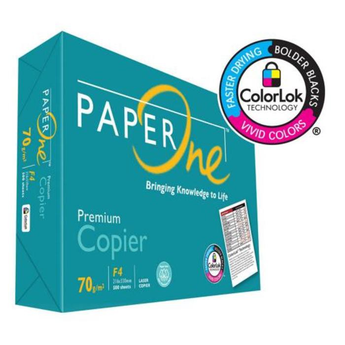 Jual KERTAS HVS PAPER ONE F4 70 GSM | Shopee Indonesia