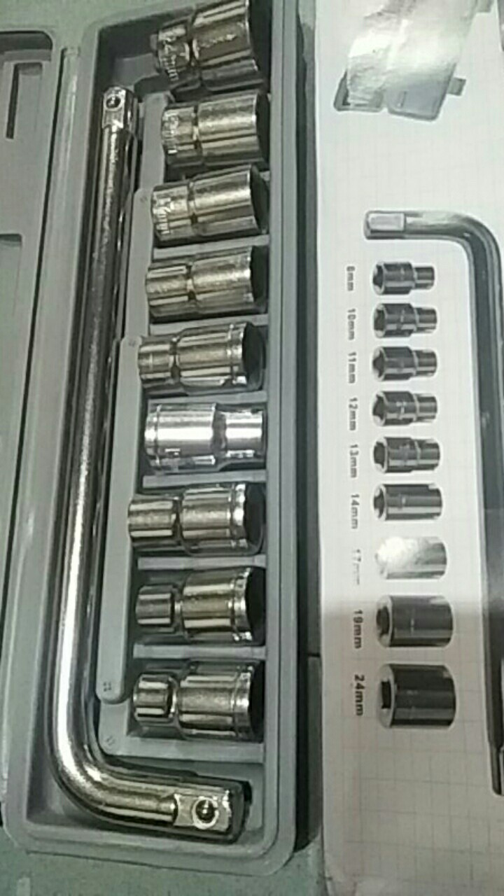 Kunci Sok Shock Set 10pc / Toolkit Sock Set 10pc