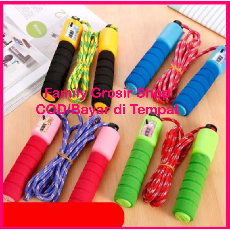 Tali Skipping Ada Counter / Penghitung Jump Rope Gym Olahraga Lompat Tali / Lompat Tali Colorful