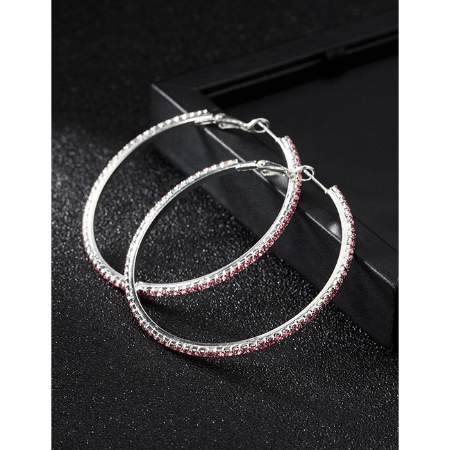LRC Anting Hoops Fashion Round Shape Decorated F0491X