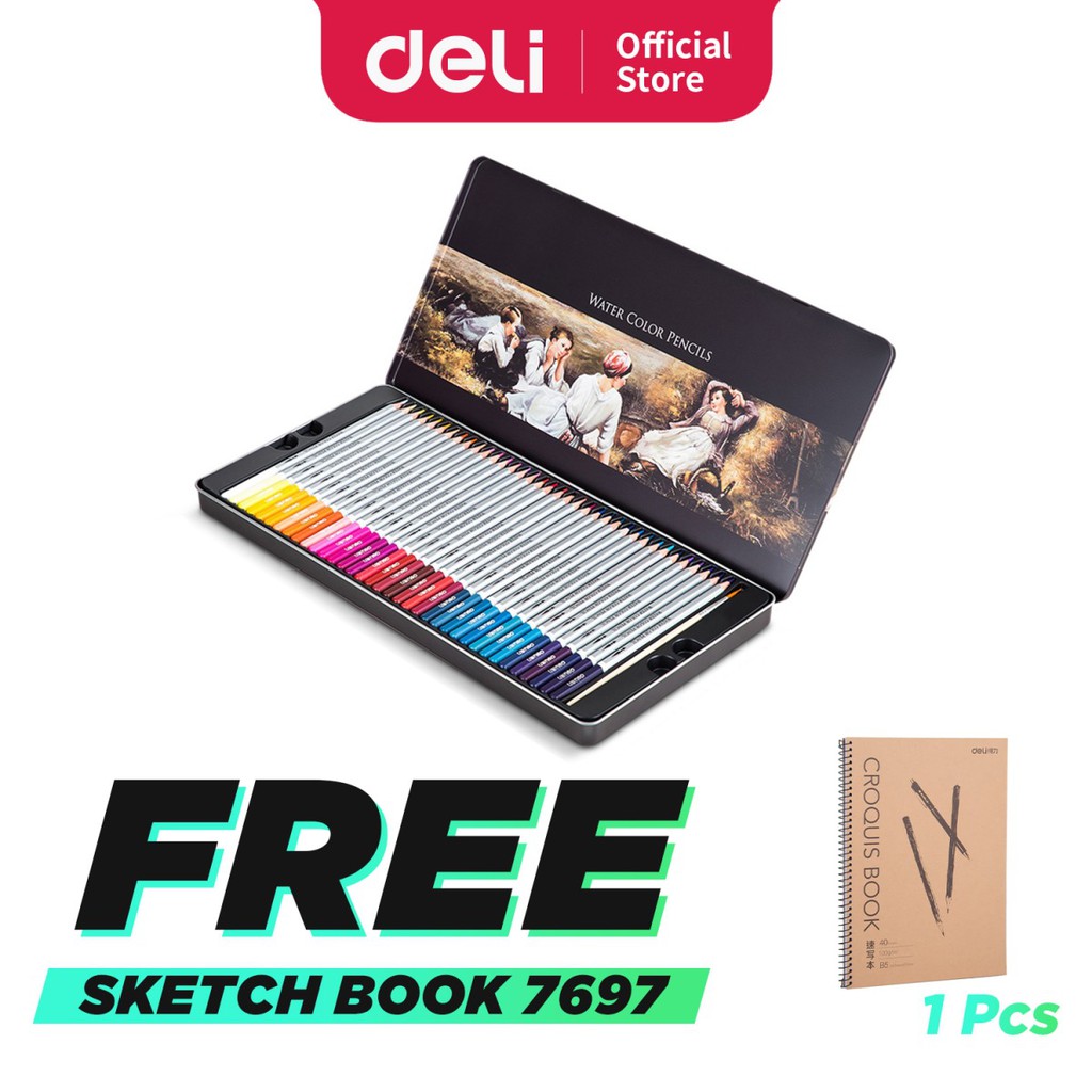 

Deli Pensil Warna 24 36 48 72 Warna PCS tidak beracun, dapat dicuci dan teknologi hybrid 6524