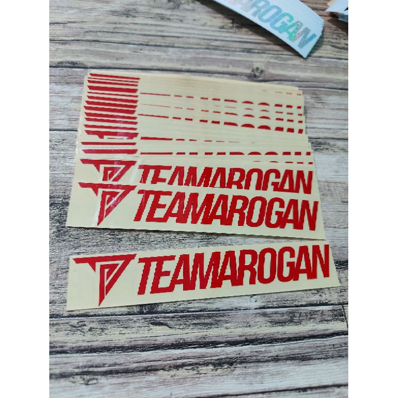 STICKER TEAM AROGAN TARGN CUTTING