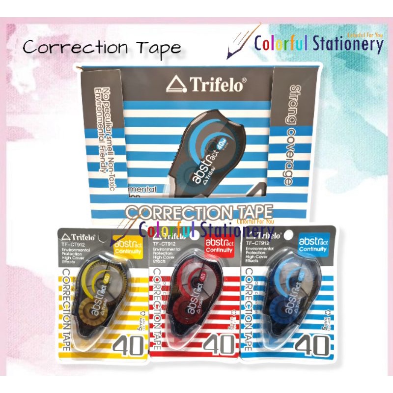 

Correction Tape / Tip X Kertas 40M Trifelo TF CT 912