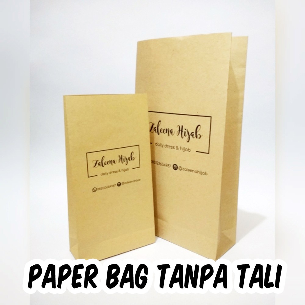 

Paper bag tanpa tali desain custom