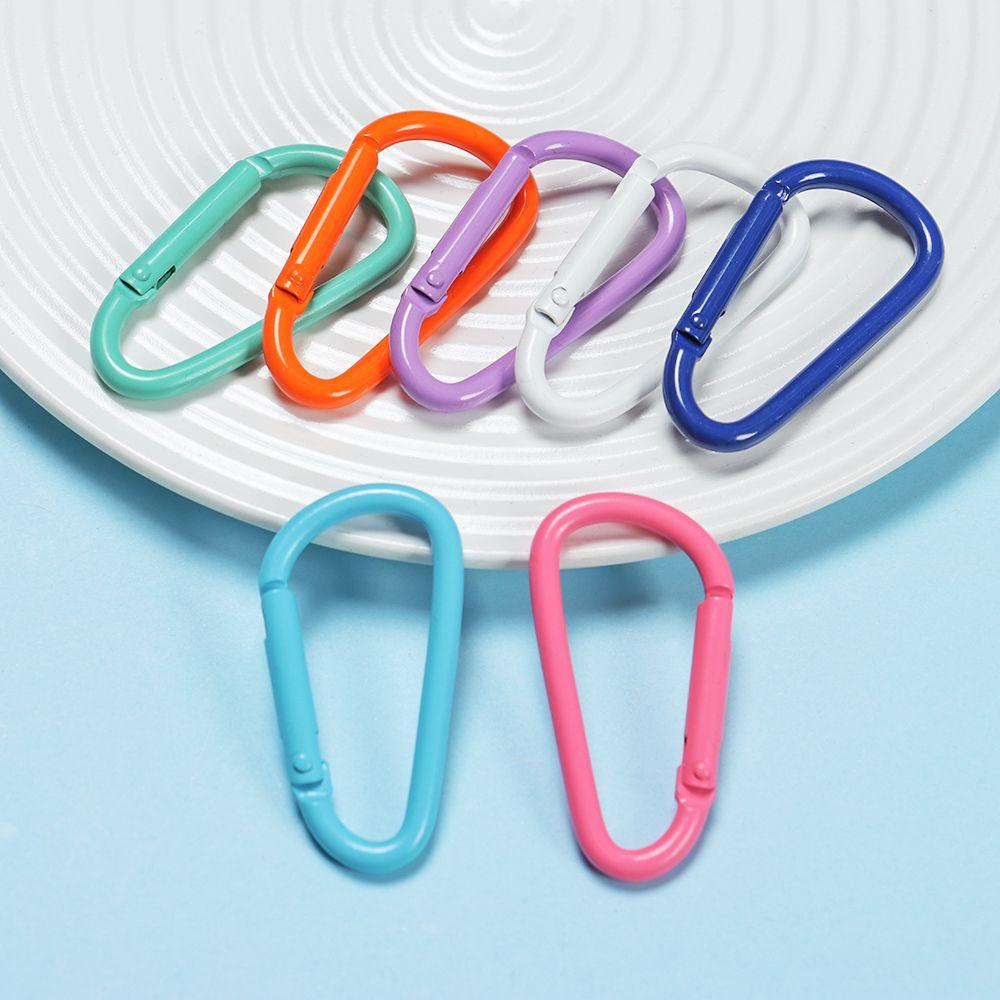 WONDER 5pcs Tombol Panjat Peralatan Olahraga Luar Ruangan Safety Alloy Carabiner