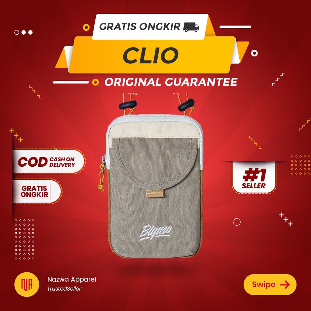 TAS SELEMPANG SLING BAG BIGMO CLIO CHESTNUT