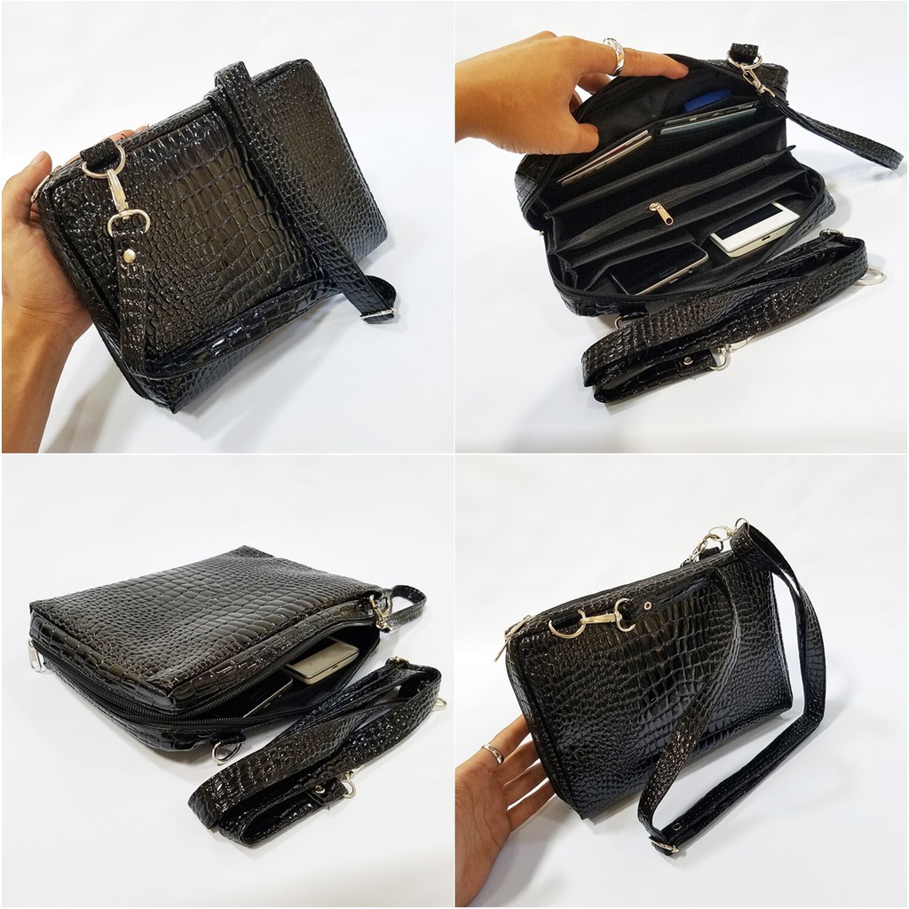 Exclusive Syn Leather Grade A Tas Dompet Tas Slempang Wanita HPO