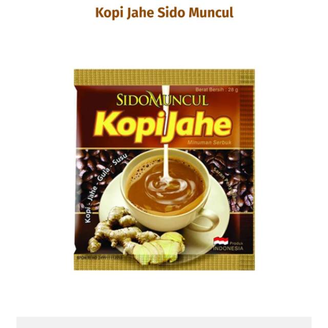 

Sidomuncul Kopi Jahe 10x20gr