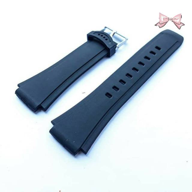 RUBBER STRAP TALI JAM CASIO MRW-210H MRW210 MRW210H MRW 210H WARNA HITAM