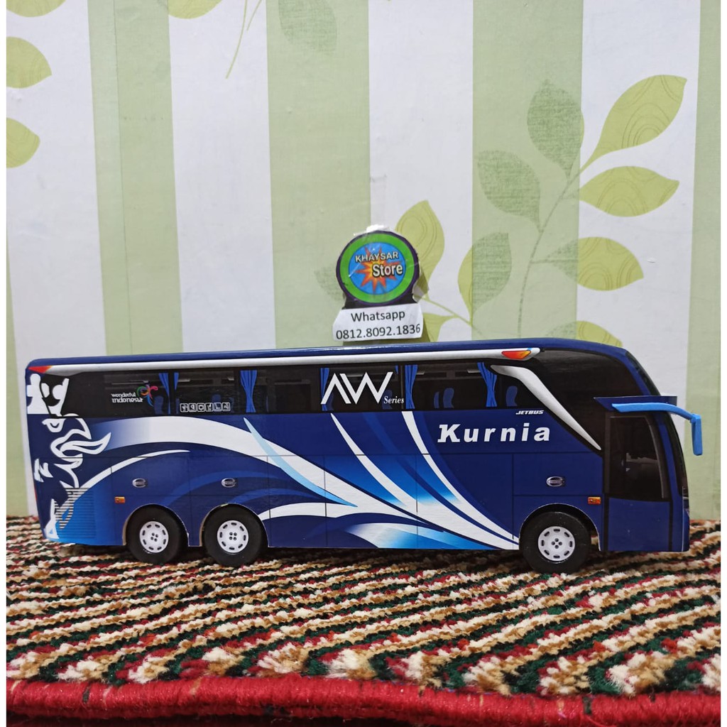 miniatur bus bis KURNIA double deker