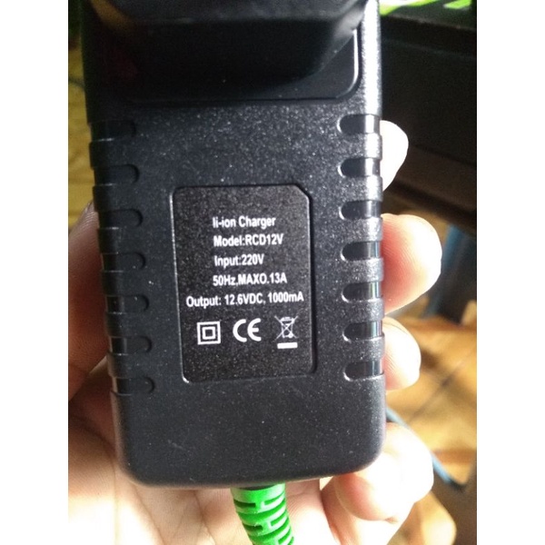 charger casan bor cordless ryu 12v rcd12 original