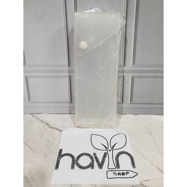 kotak pensil slot kancing/kotak pensil laci/pensil case/tempat pensil-PUTIH