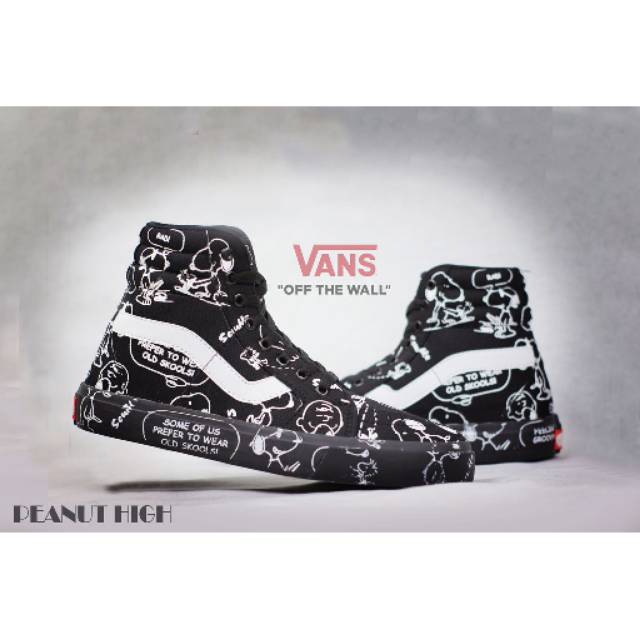 Sepatu pria vans_old peanut hitam tinggi murah sepatu pria casual