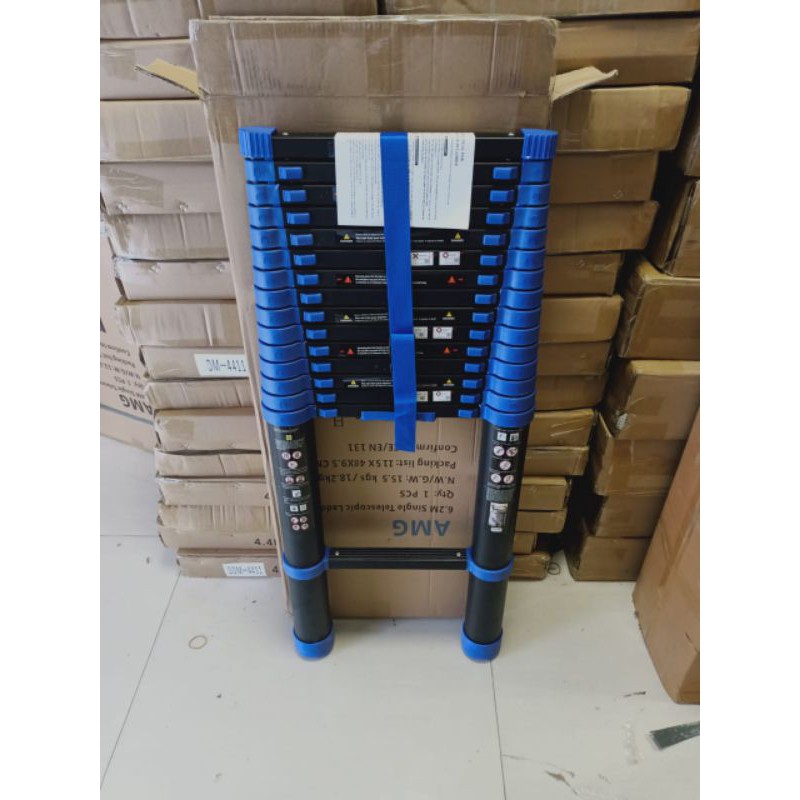 Tangga Telescopic 6.2 Meter Singel- Biru