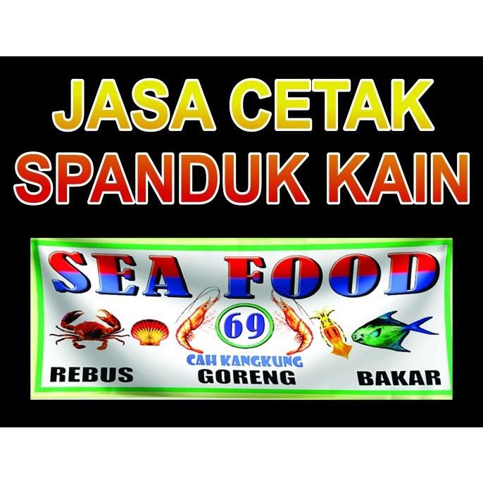 PROMO Jasa Cetak Spanduk Kain / Spanduk Pecel LELE (Printing) Termurah