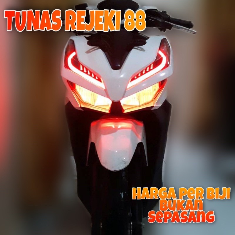 DRL FLEKSIBLE ELASTIS LAMPU ALIS 30CM HARGA 1 PCS NEW MURAH WATERPROOF