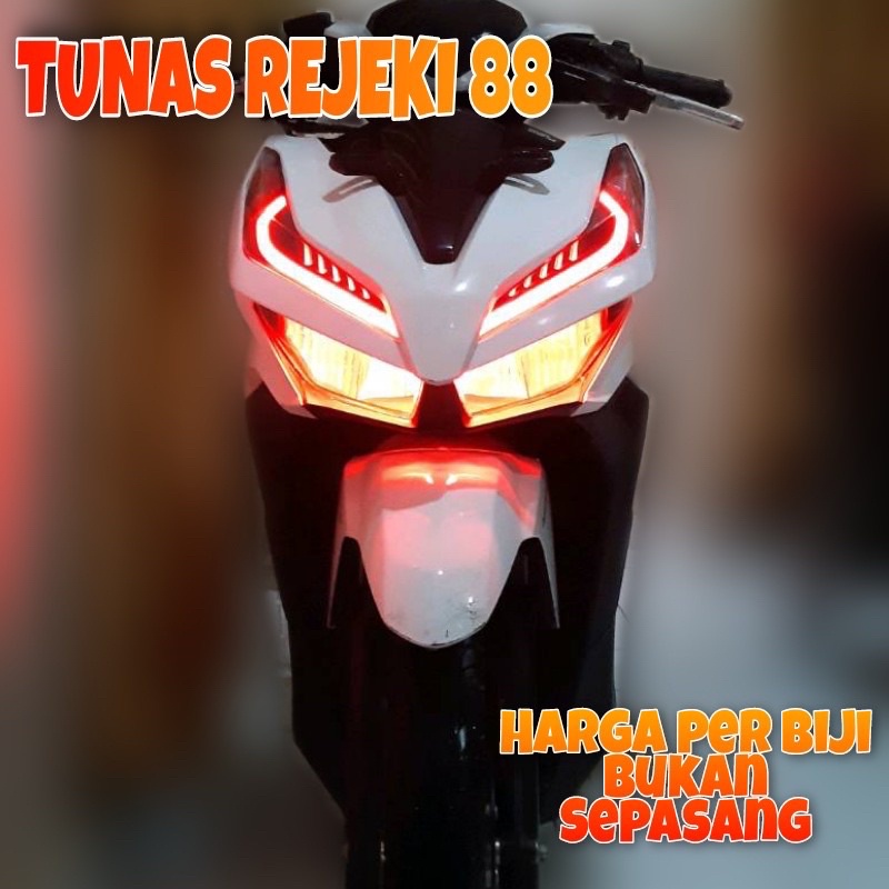 COD Lampu Alis Motor Fleksibel 30cm Tidak Bintik Standby LED Motor HARGA SATUAN