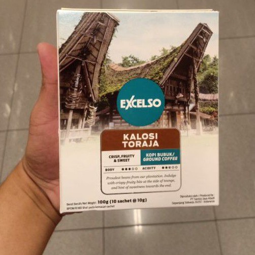 

excelso kalosi toraja box 10x10 gr