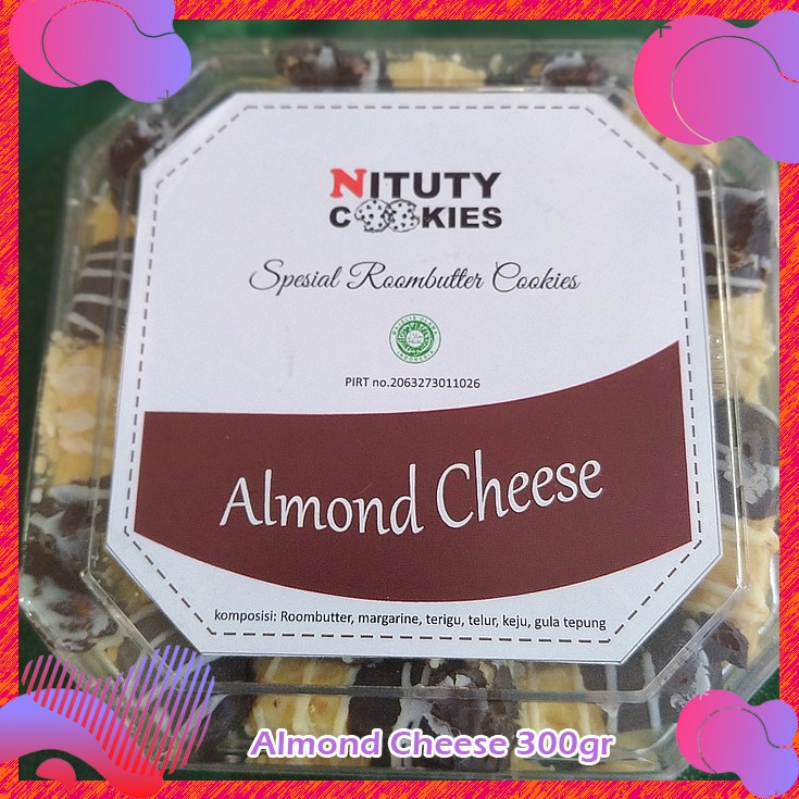 

Almond Cheese Octagon toples 250gr by Nituty Cookies