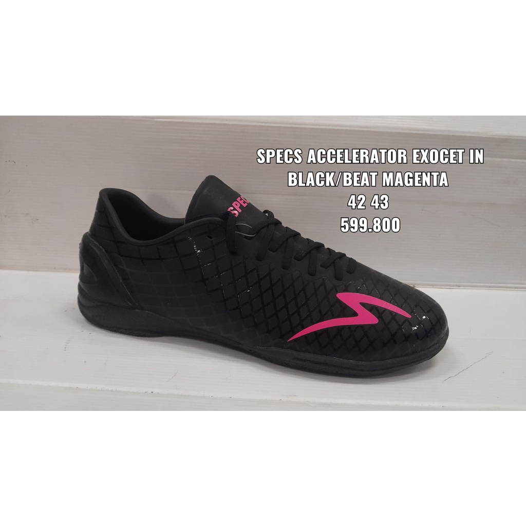 SEPATU FUTSAL SPECS ACCELERATOR EXOCET IN BLACK