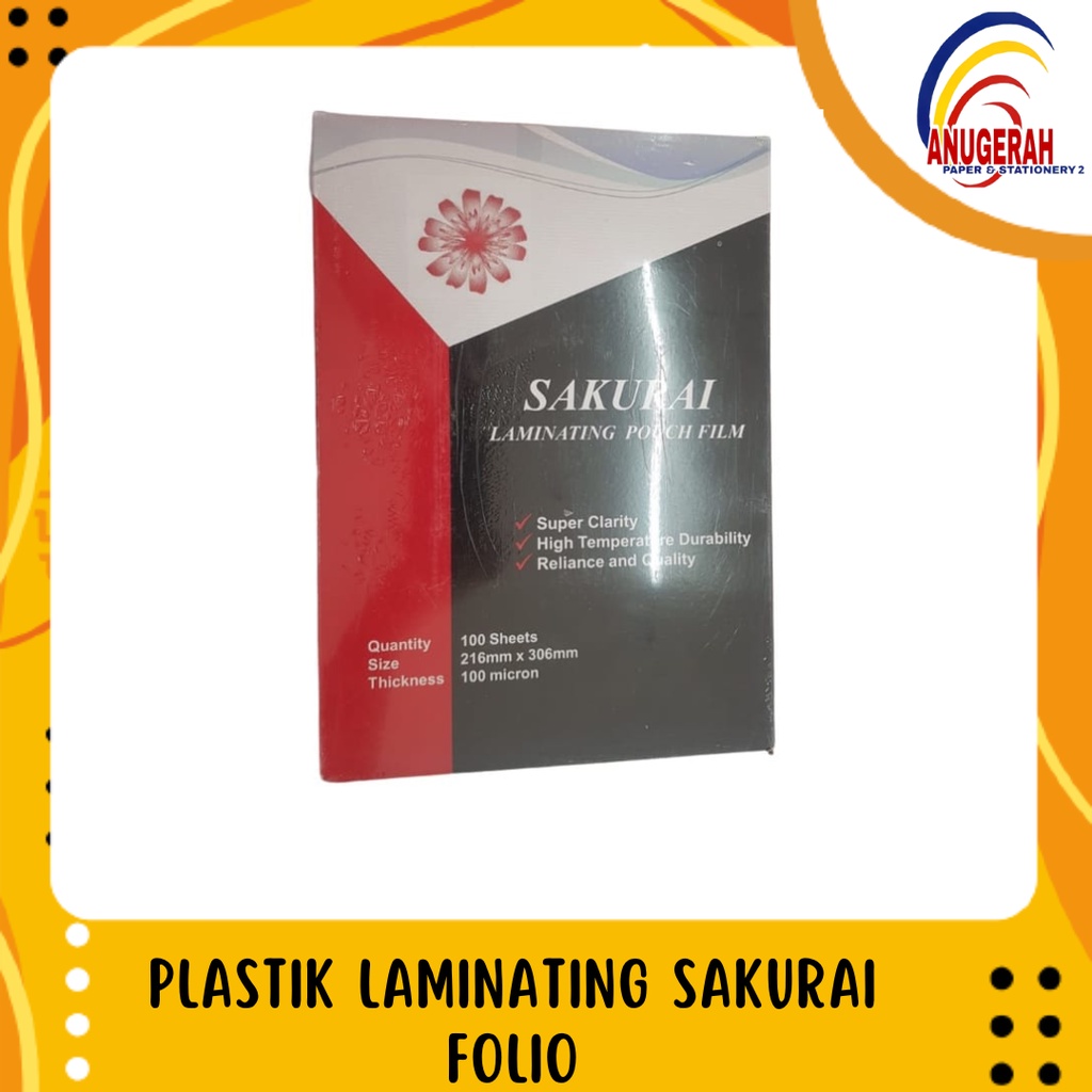 

SAKURAI PLASTIK LAMINATING FOLIO / SAKURA F4 (PAK)