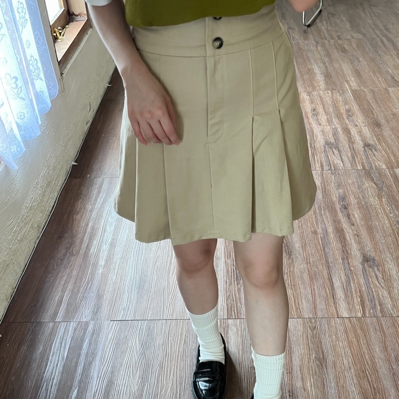 Ninette - Pleated Chino Skirt-7
