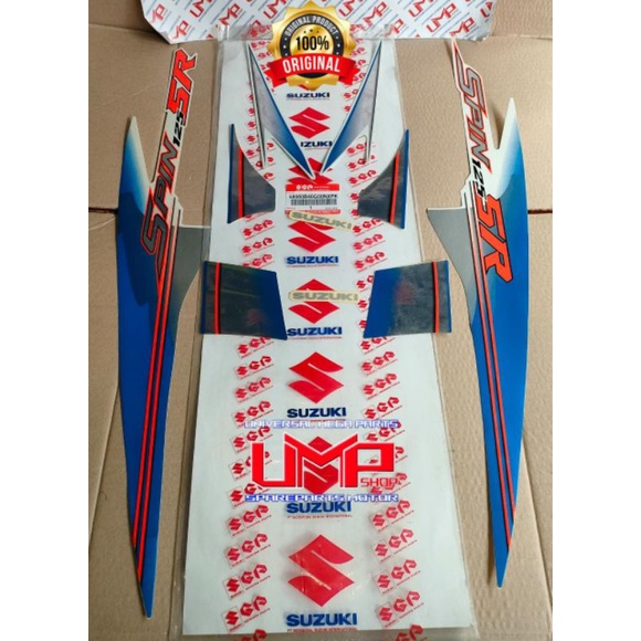 STRIPING STIKER BODY SUZUKI SPIN 125 SR ORIGINAL SGP