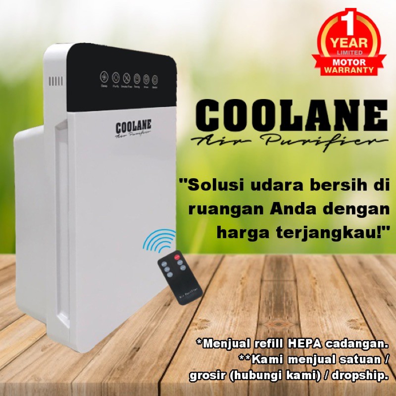 COOLANE Air Purifier HEPA Filter Penyaringan Udara