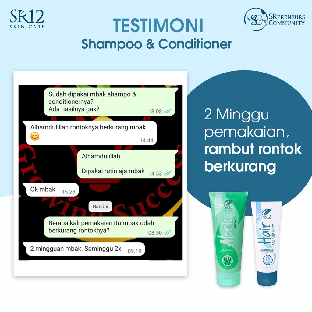 ALORISE SHAMPOO SR12 / SAMPO ALORISE PERAWATAN RAMBUT RONTOK, KERING &amp; CABANG / HAIR FALL TREATMENT