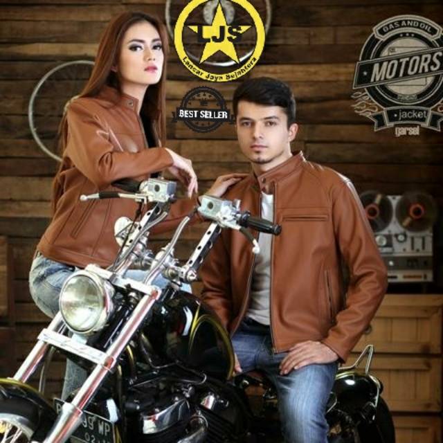 jaket kulit couple asli