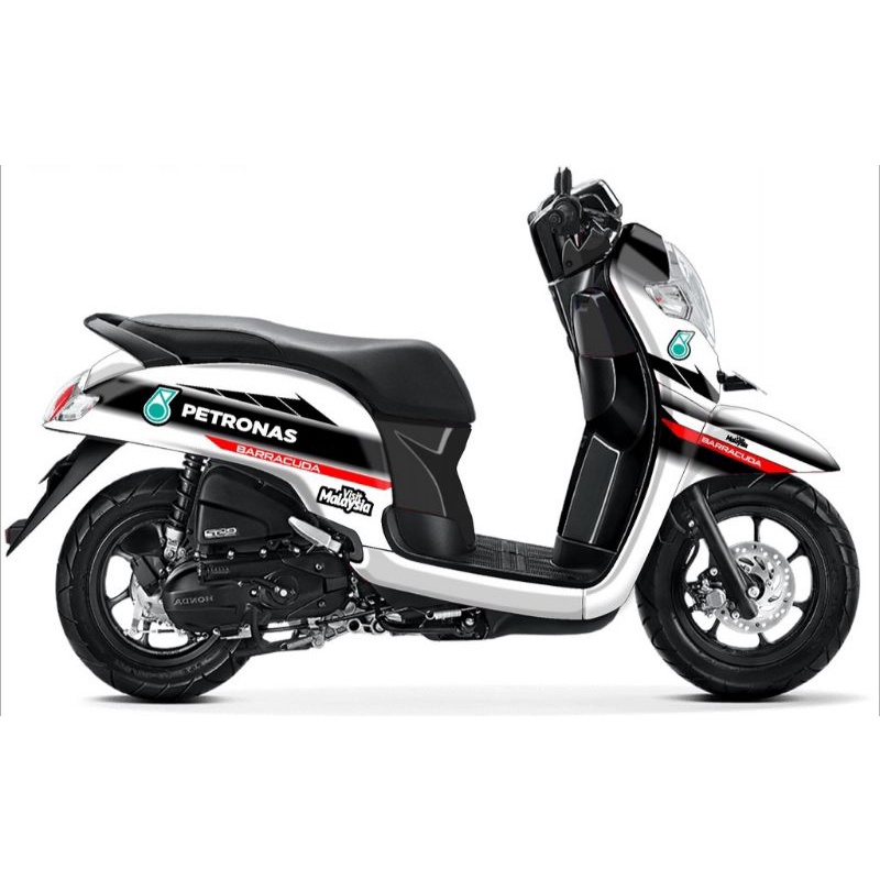Decal sticker scoopy fi 2017 2018 2019 2020 fullbody custom petronas scopi scopy full body