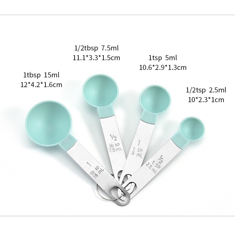 KAISSO - SENDOK TAKAR UKUR SET TAKARAN UKURAN KUE AIR BUMBU MEASURING SPOON CUP | SENDOK TAKAR SET