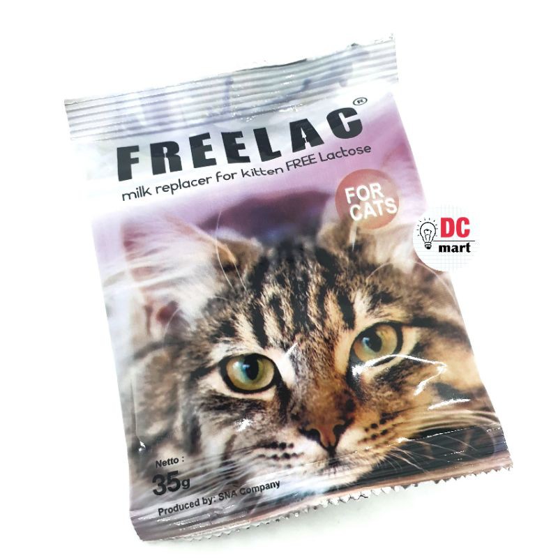 FREELAC 35Gr ( 1 SACHET) Cat Milk Tanpa LAKTOSA / Susu Anak Kucing Kitten