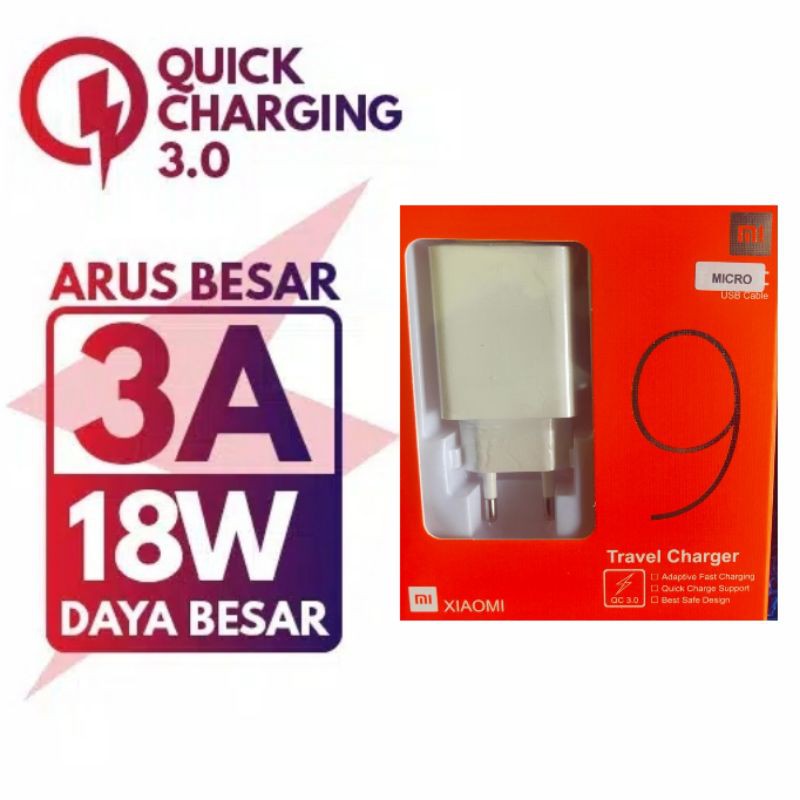 Charger xiaomi original fast charging NOTE 4 NOTE 5 REDMI 6A NOTE 6 PRO REDMI 7A REDMI 7