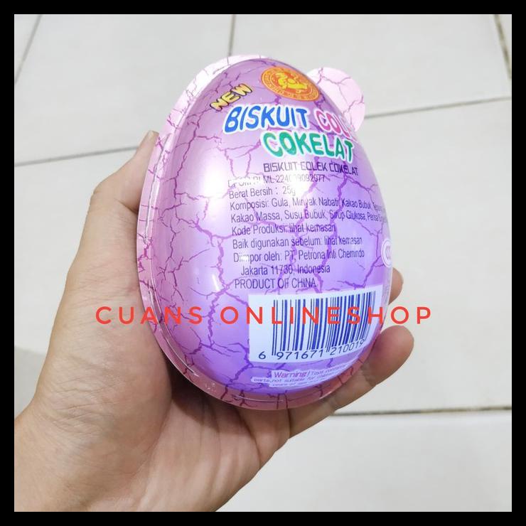 Biskuit Colek Cokelat Jumbo. Kinder Joy Besar Jumbo Snack Bentuk Telur