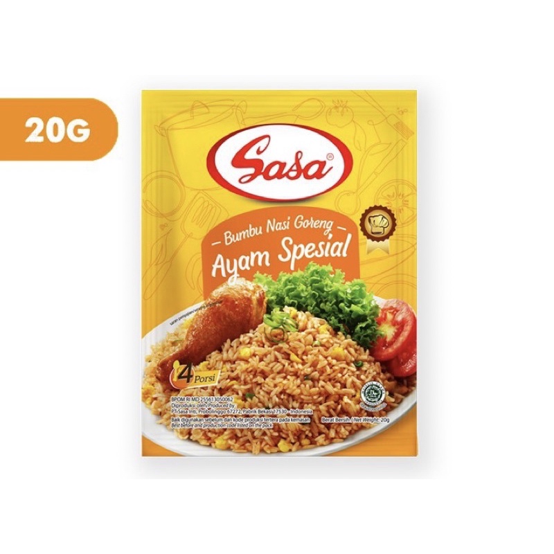

Sasa Bumbu Nasi Goreng Ayam Spesial 20g x 3