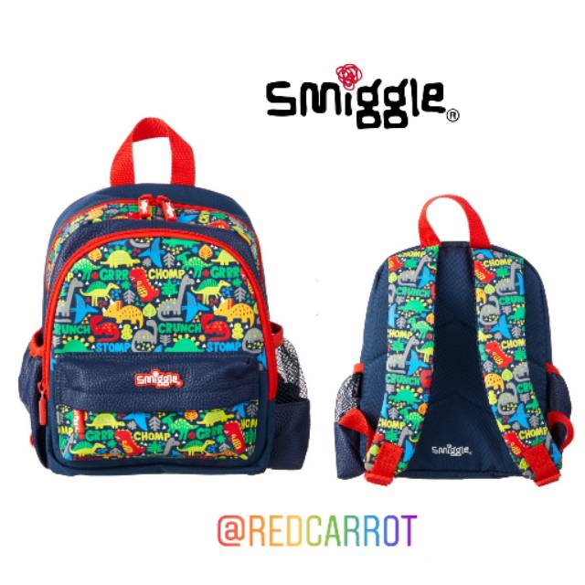 Tas Ransel Anak TK SMIGGLE ORIGINAL Topsy Teeny Tiny Backpack Dino Chomp