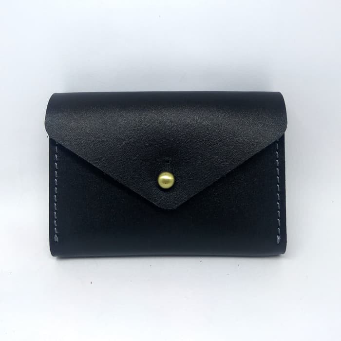 dompet kartu muat banyak model amplop simpel warna hitam - PHWL248