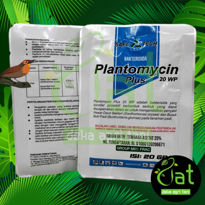 BAKTERISIDA PLANTOMYCIN PLUS 20WP 20GRAM plantomycin