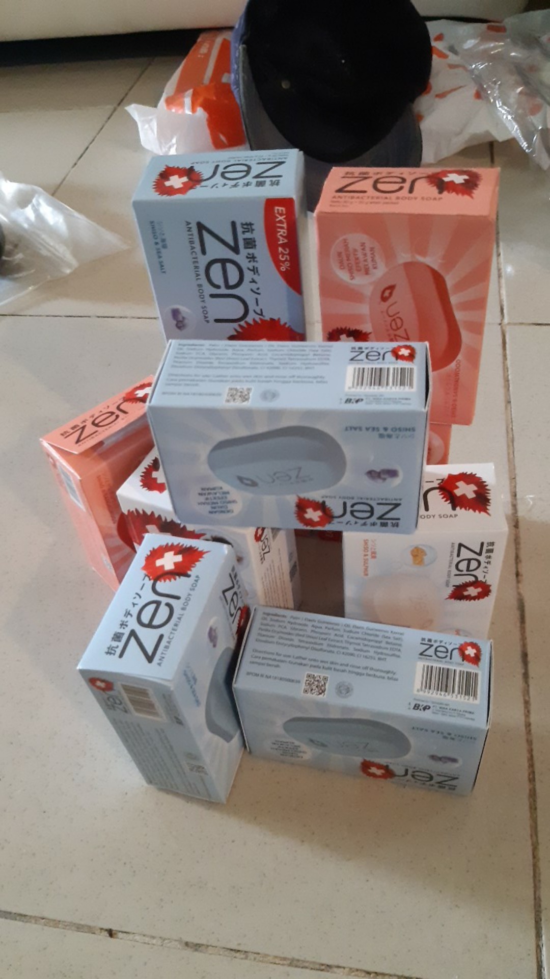 Zen Antibacterial Body Soap Kemasan Sabun Batang 80 gram