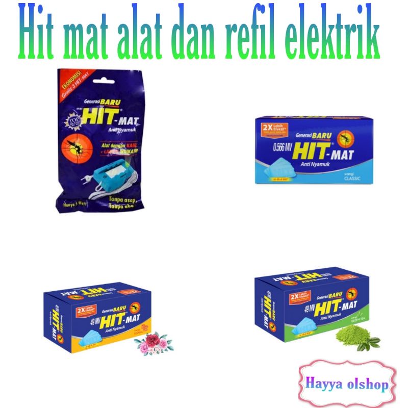 HIT MAT alat & refil elektrik anti nyamuk