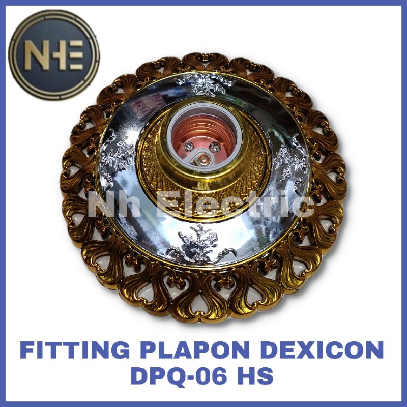 Fitting Lampu Hias - Fitting Hias - Fitting Plafon Pvc - Fitting Lampu Plafon Hias Dexicon