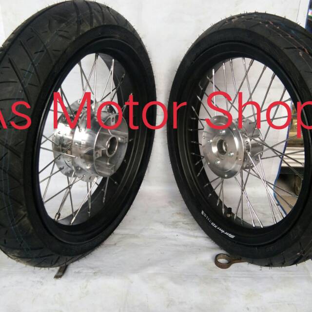 Velg komplit cb150r cbr150r new megapro new cb150r tromol plus ban luar dalam bonus rakit