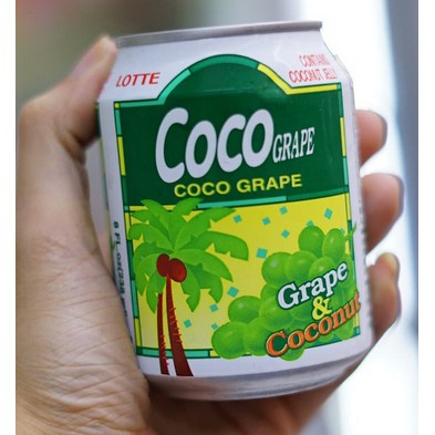 

Lotte Coco Grape Minuman Rasa Buah Anggur Dan Kelapa 238ml Made in Korea