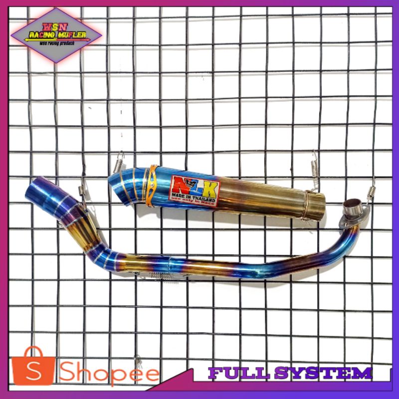 NLK EXHAUST WAVE 110/EX5/EX5 DREAM/EGO/ WAVE 115/28MM MUFFLER EKZOS NLK
