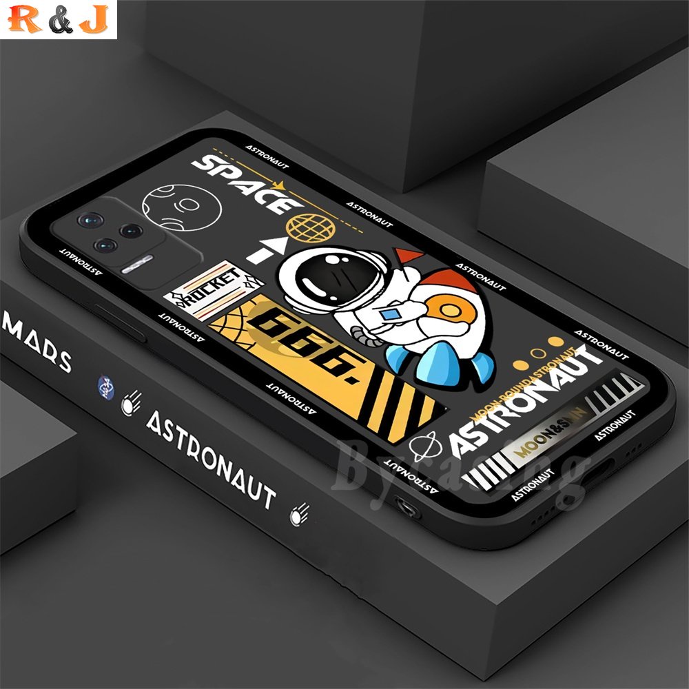 Casing TPU Xiaomi Poco X3 GT X3 NFC X3 Pro M3 Poco F4 Poco F3 Pro Redmi 10C 10A 9C 9A 9T 10 Note 10 5G Note 11 Pro Motif Roket Luar Angkasa