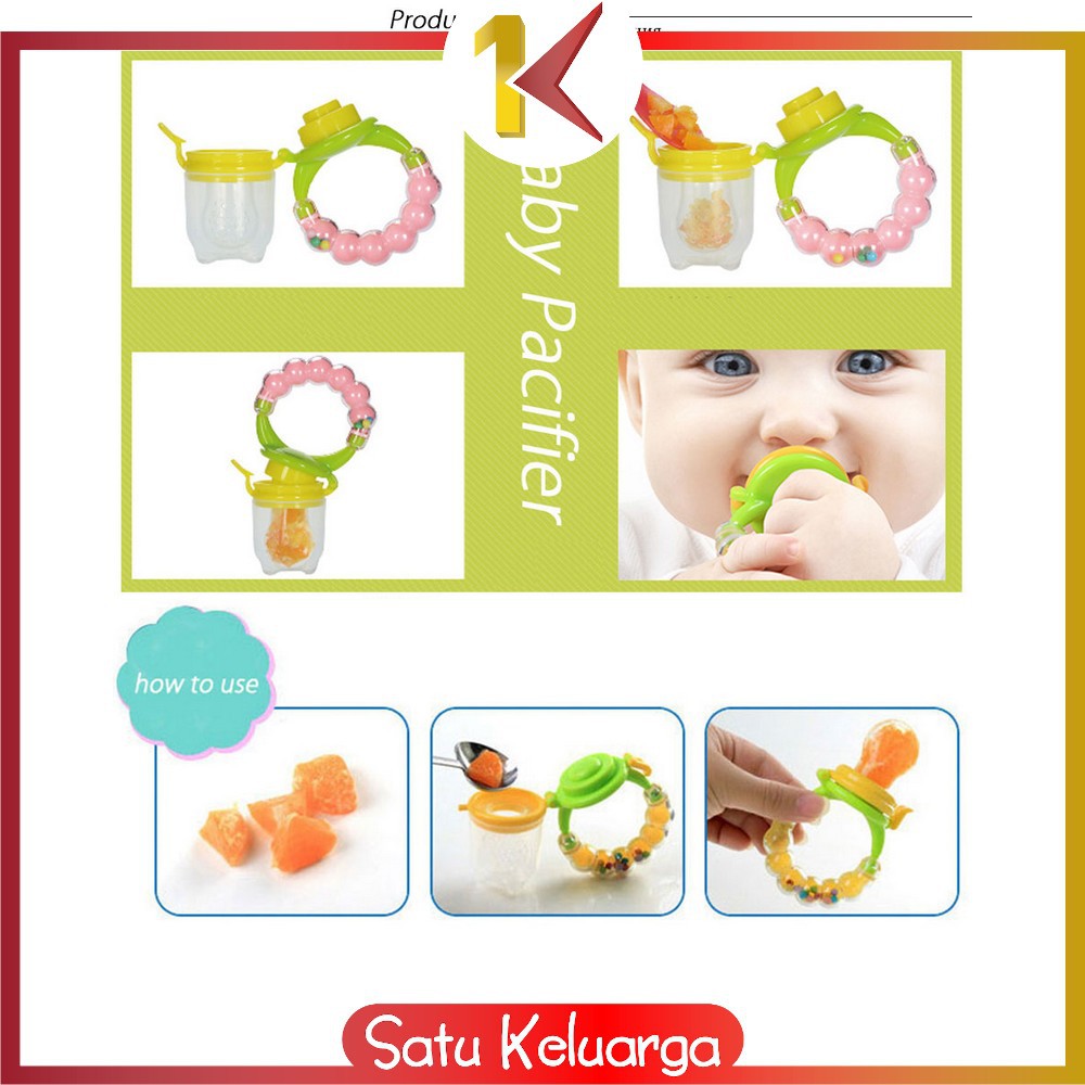 SK-C44-45 Empeng Dot Buah Anak Bayi Baby Fruit Feeder Rattle Teether Kompeng Pacifier Gigitan Bayi-5