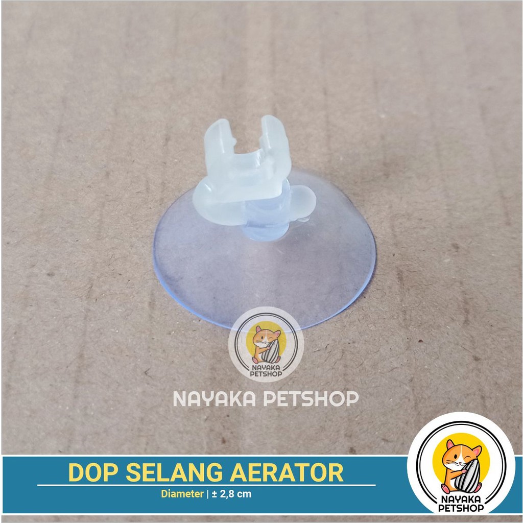 Dop Selang Aerator Aquarium Kop Tempelan Kaca Aquascape