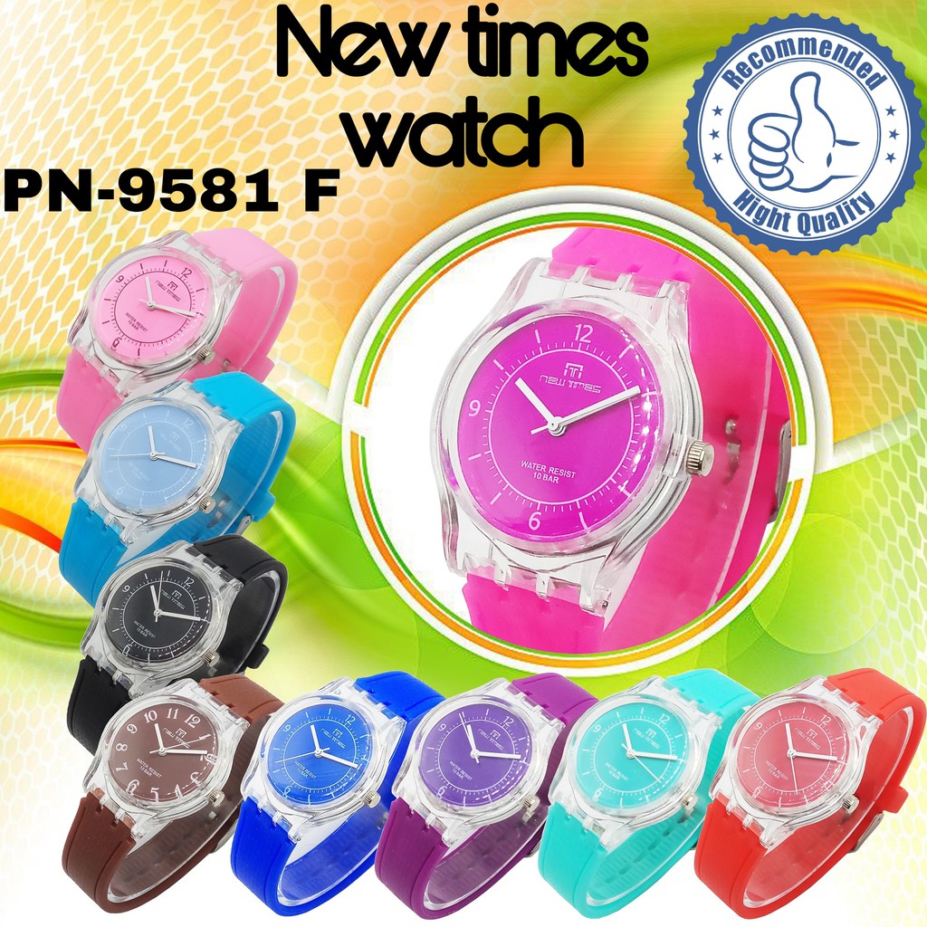 Newtimes 9581 Jam Tangan Fashion Pria Wanita Remaja Anti Air Original