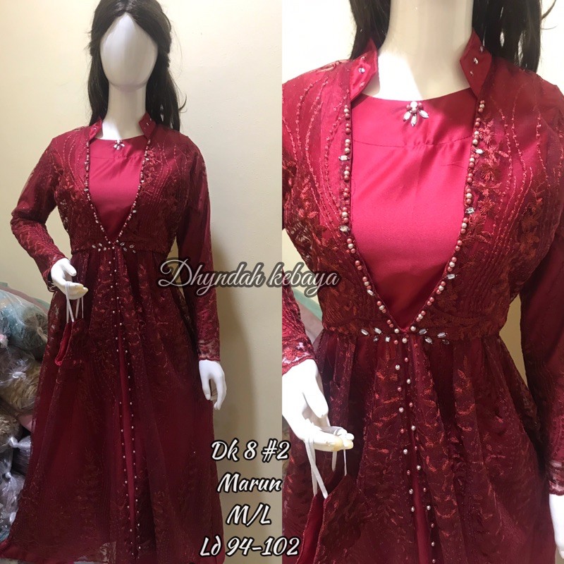 (REALPICT)GAMIS MEWAH DK8/GAMIS TULLE/GAMIS PESTA